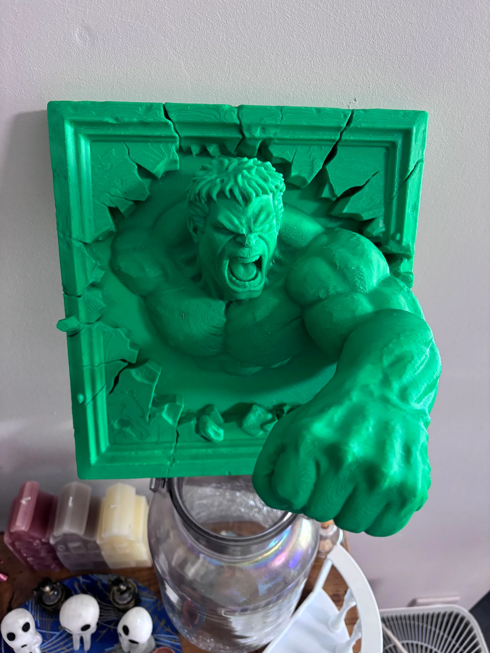 Cadre hulk en relief 24 sur 22 sur 17 cm💚 – photo 10